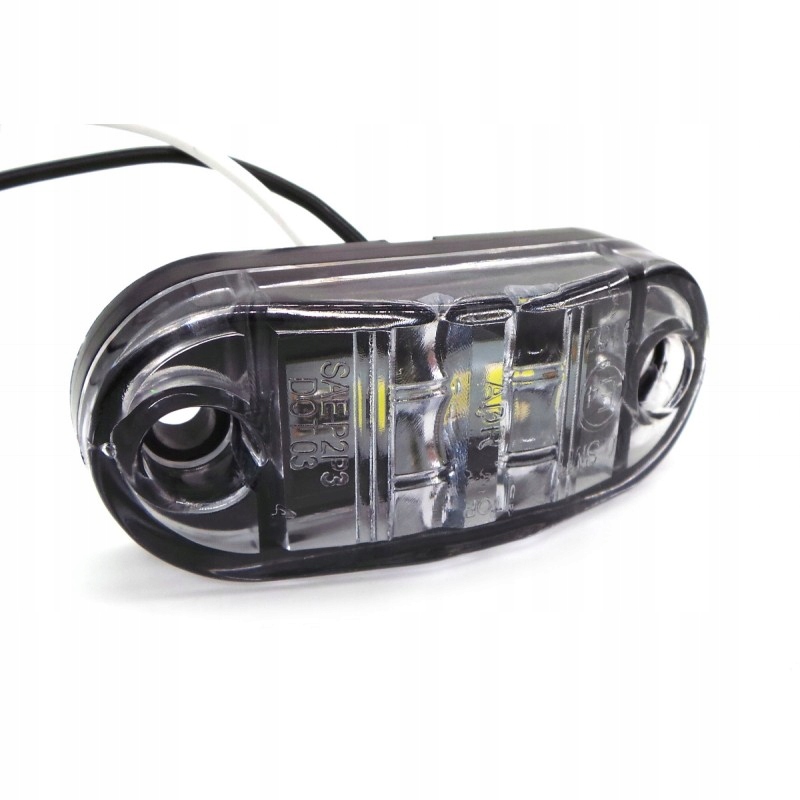 Lampa obrysowa 2 LED 12-24V Biała