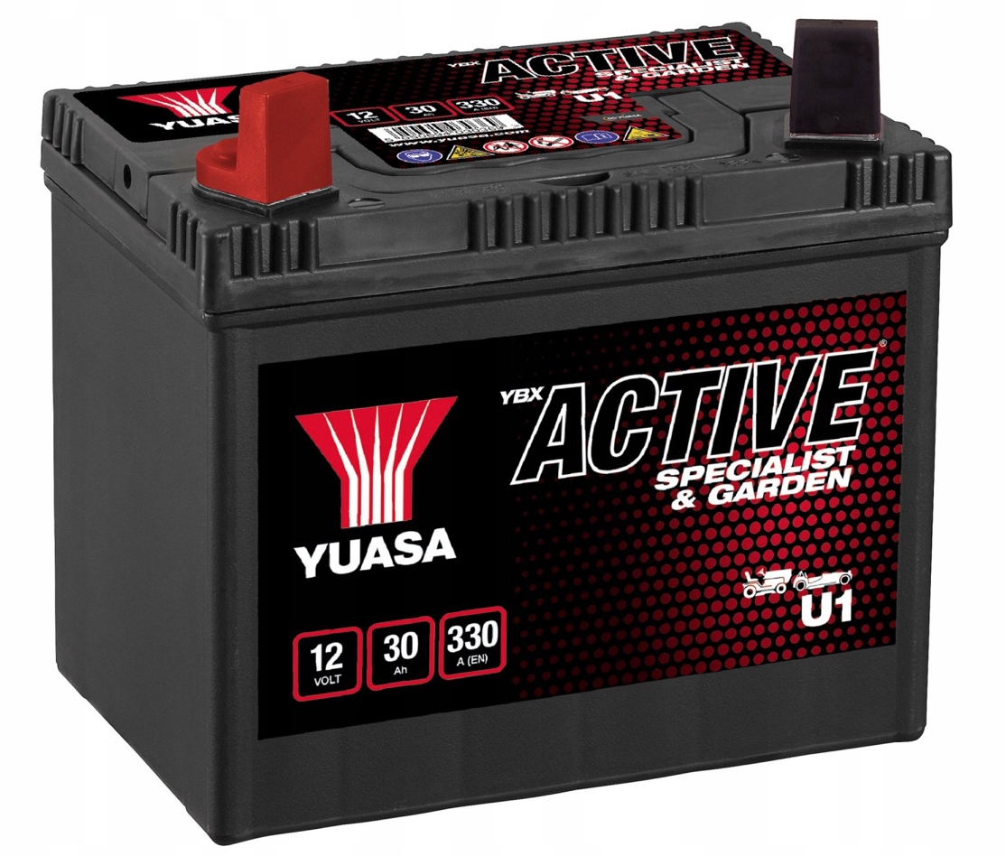 Акумулятор Yuasa Active U1 30AH 330A для газонокосарки