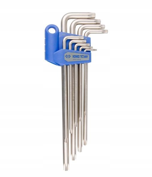 KING TONY KOMPLET TORXOW Z OTWOREM EXTRA DLUGIE T1