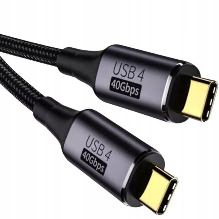 KABEL USB-C 40 Gbps THUNDERBOLT 8K 60Hz 100W DO LAPTOPA KOMPUTERA 1M OPLOT