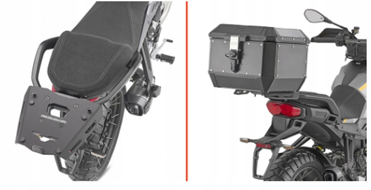 Kappa Rošt Centrálneho Kufra Moto Guzzi Stelvio '24- Aluminiový Monokey