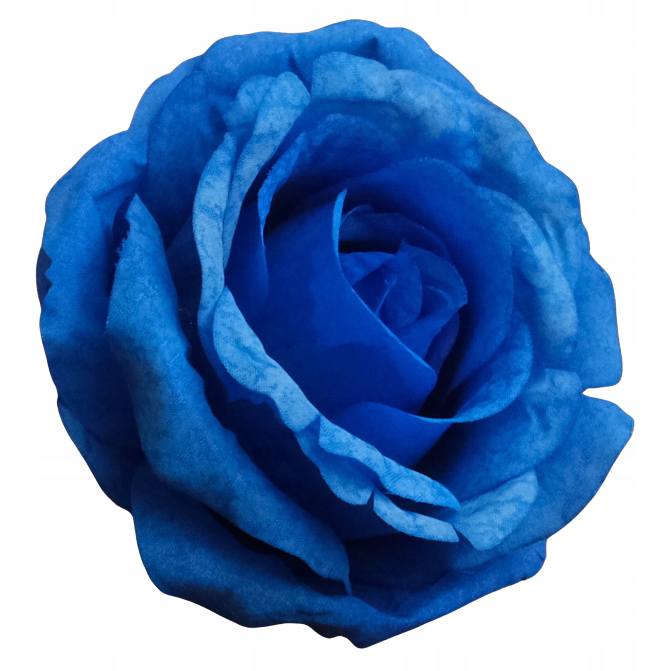 RÓŻA NIEBIESKA GŁÓWKA WYROBOWA RÓŻE SZTUCZNE KWIATY DO WIĄZANEK NA WIENIEC