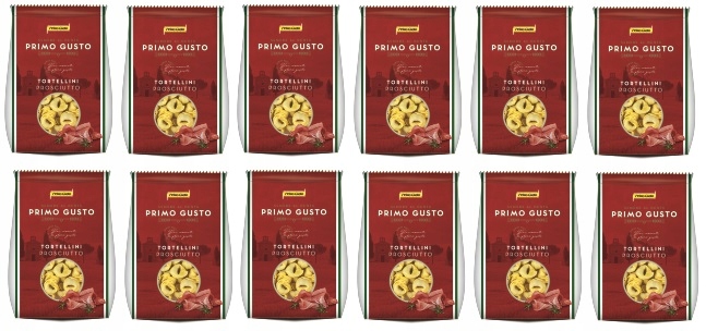 Levně 12 x 250 g Primo Gusto Těstoviny Tortellini Prosciutto Karton