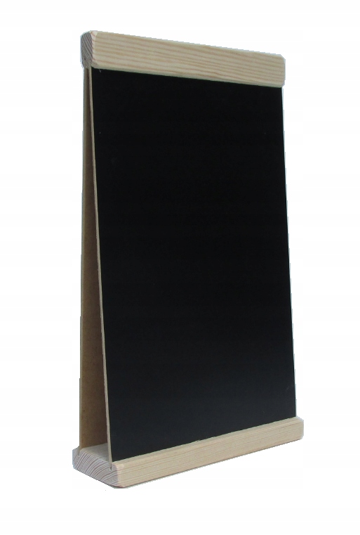 TABLICZKA KREDOWA CZARNA DWUSTRONNA A4 NA LADE