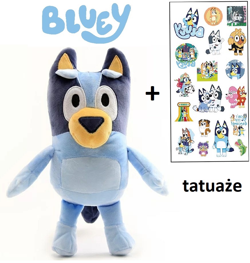 

Bluey Bingo maskotka 28cm Tatuaże naklejk
