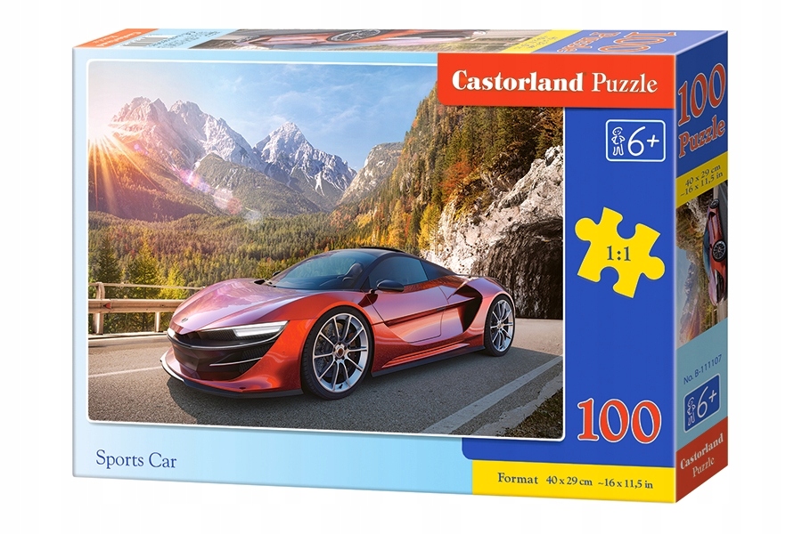 

Puzzle 100 el. Auto sportowe Castorland