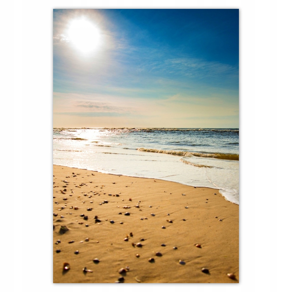 Naklejki 135x200 Piękny widok Plaża