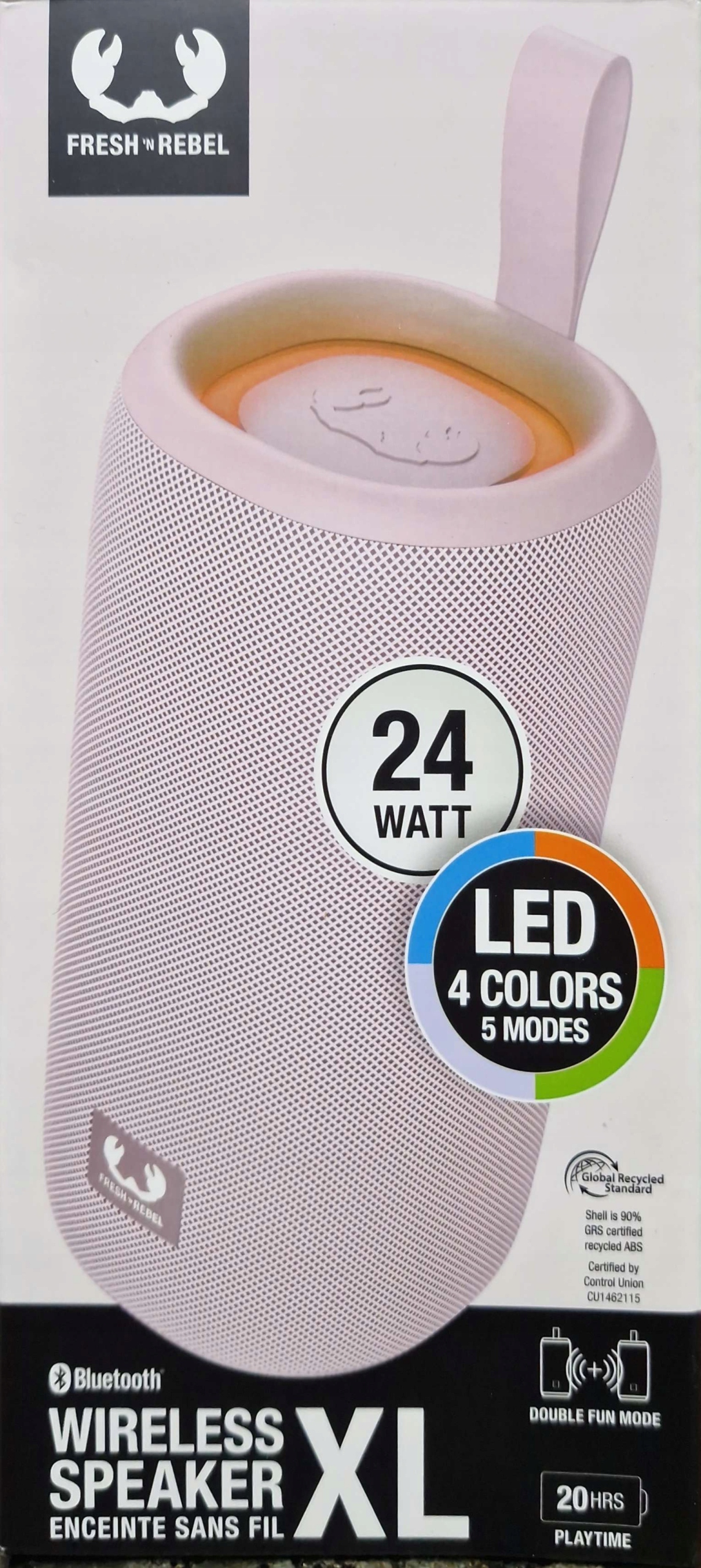 Głośnik przenośny Fresh 'n Rebel XL różowy 24 W