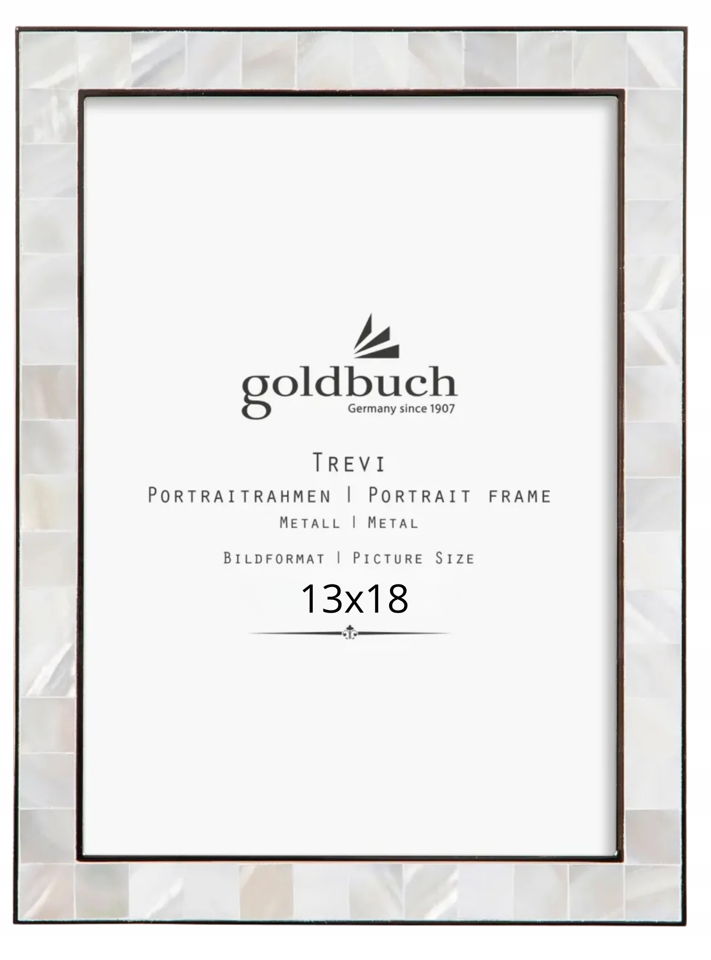 Elegantní rámeček na fotografie ve formátu 13x18, univerzální, kovový jako dárek