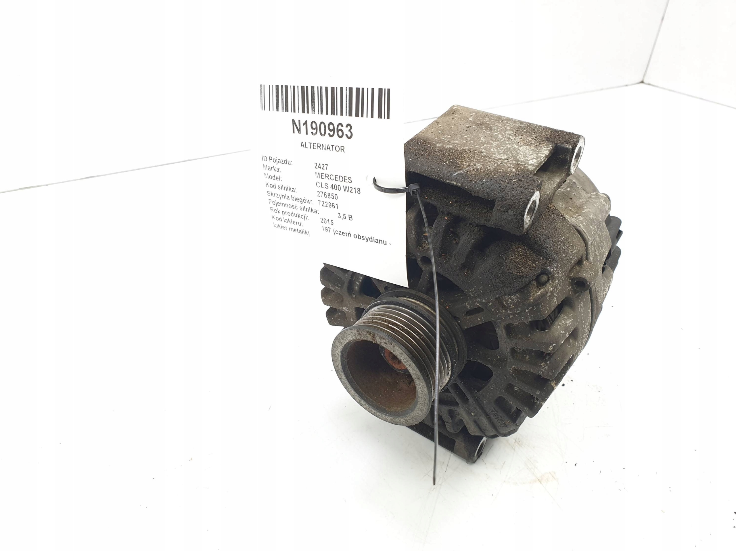 alternator A0009061722 MERCEDES CLS 400 W218