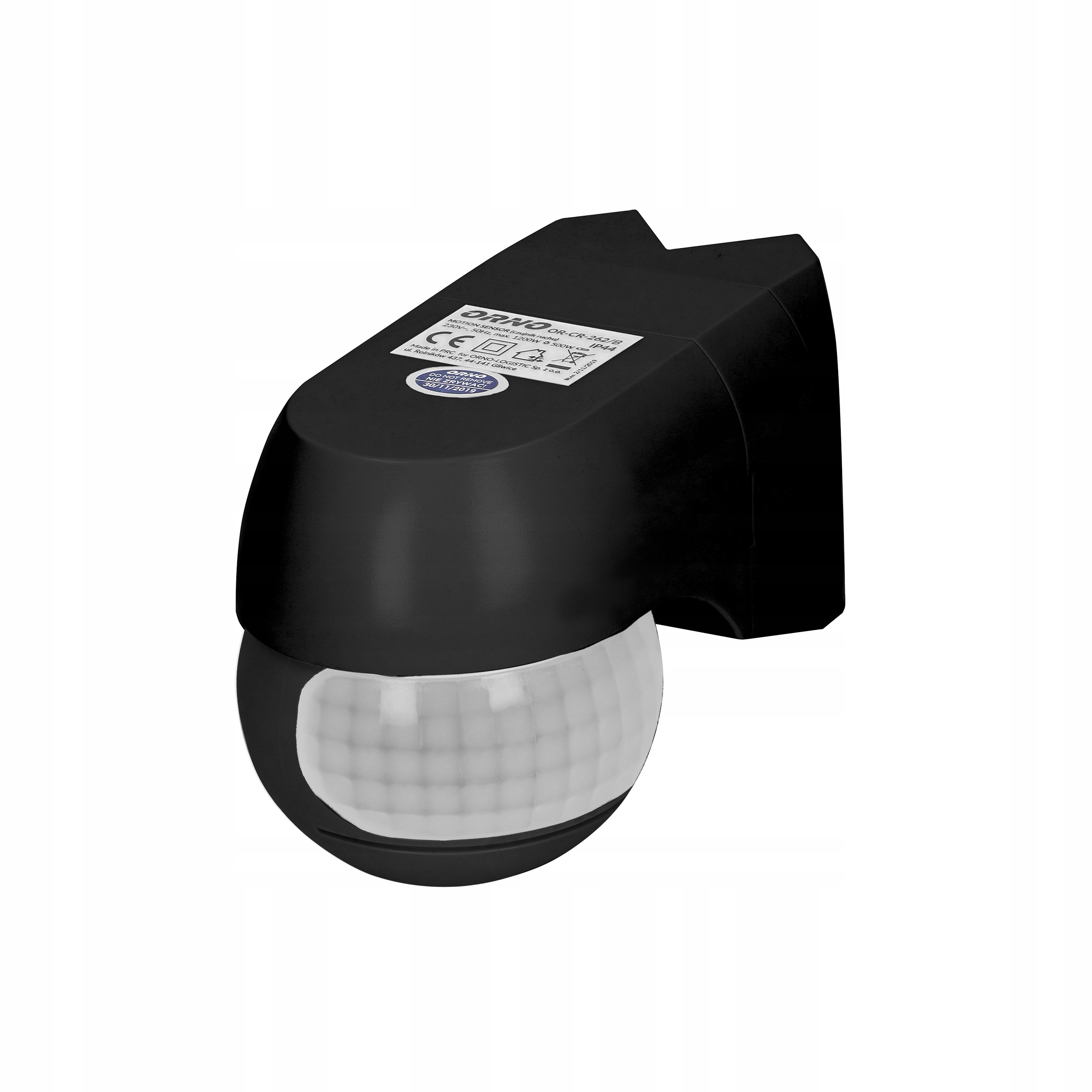 CZUJNIK RUCHU ZMIERZCHU LED IP44 220° RUCHOMY Z REGULACJĄ MONTAŻ ROGOWY Marka Orno