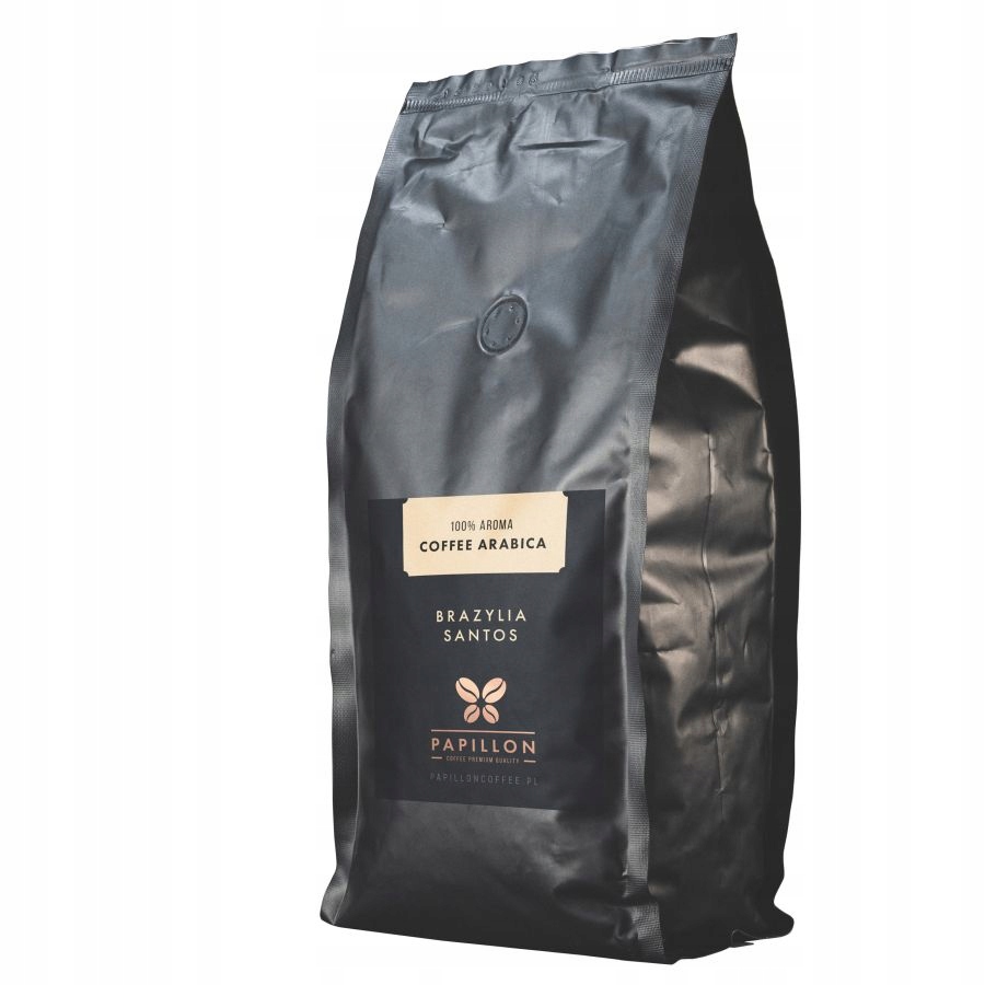 Levně Káva zrnková Arabica Papillon Brazílie Santos 1 kg