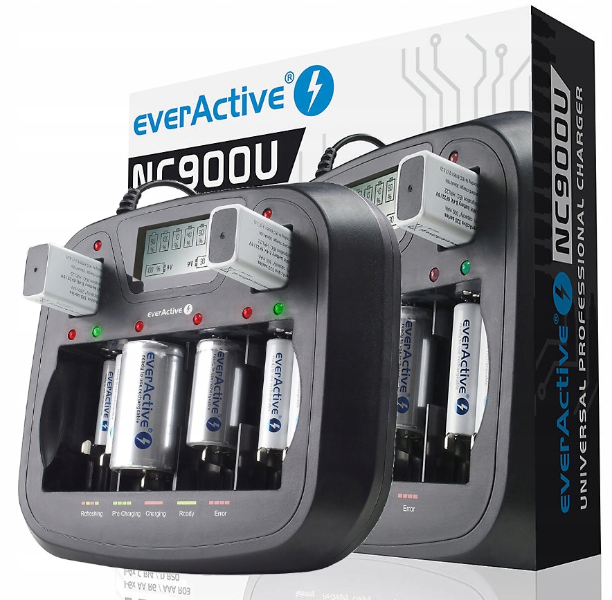 everActive Nabíječka pro akumulátory Ni-MH Ni-CD NC-900U
