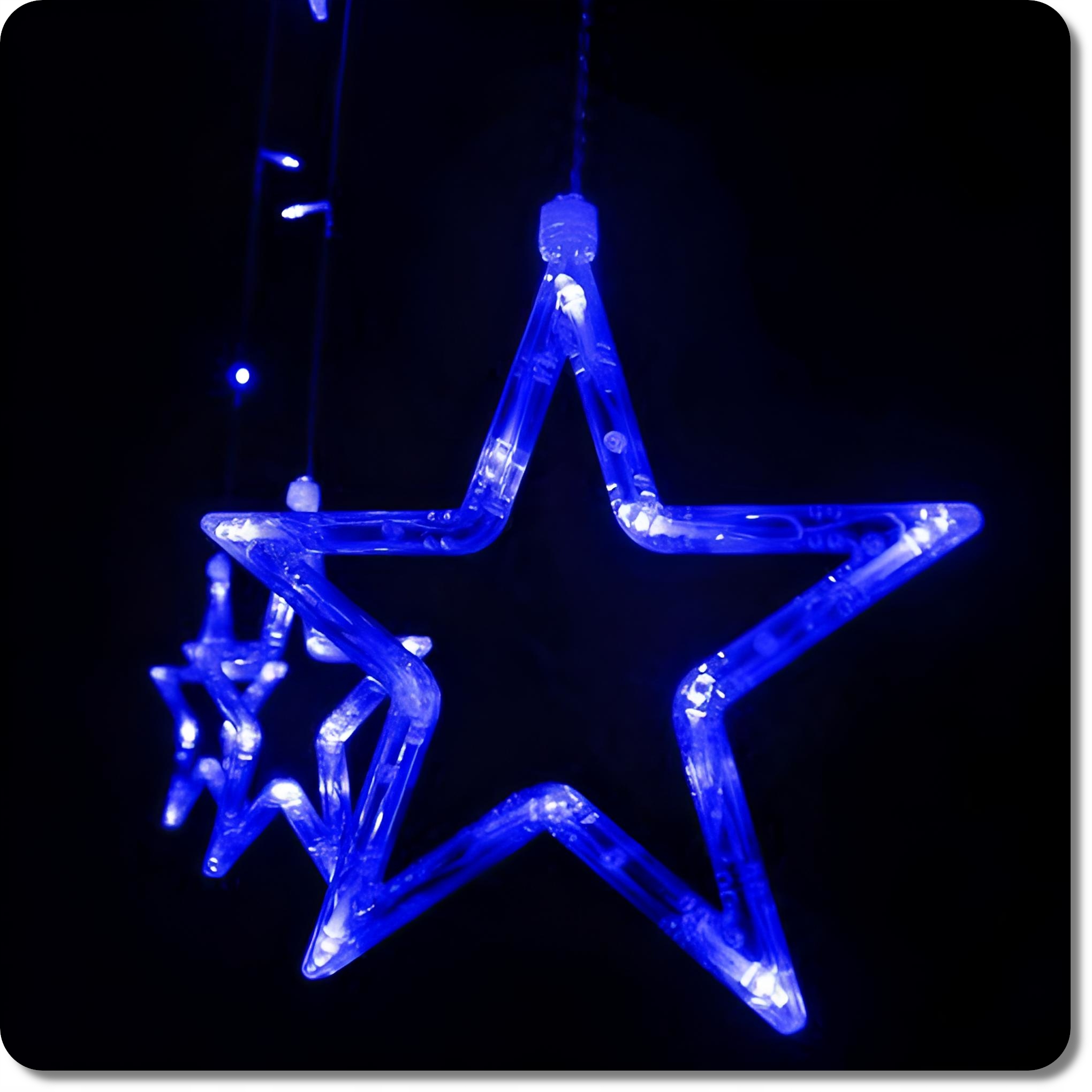 GWIAZDKI CHOINKOWE LED WISZĄCE GIRLANDA LAMPKI ŚWIĄTECZNE KURTYNA LED Marka inna