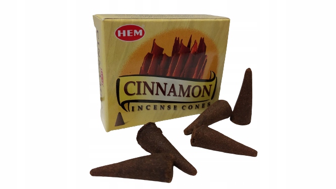 

Kadzidełka Stożkowe Cinnamon Cynamon Hem 10 szt.