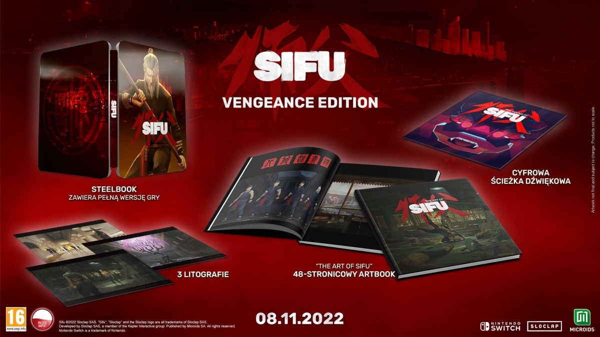 SIFU Vengeance Edition / NOWA / PL / SWITCH / KARTDRIDŻ Tematyka gry akcji