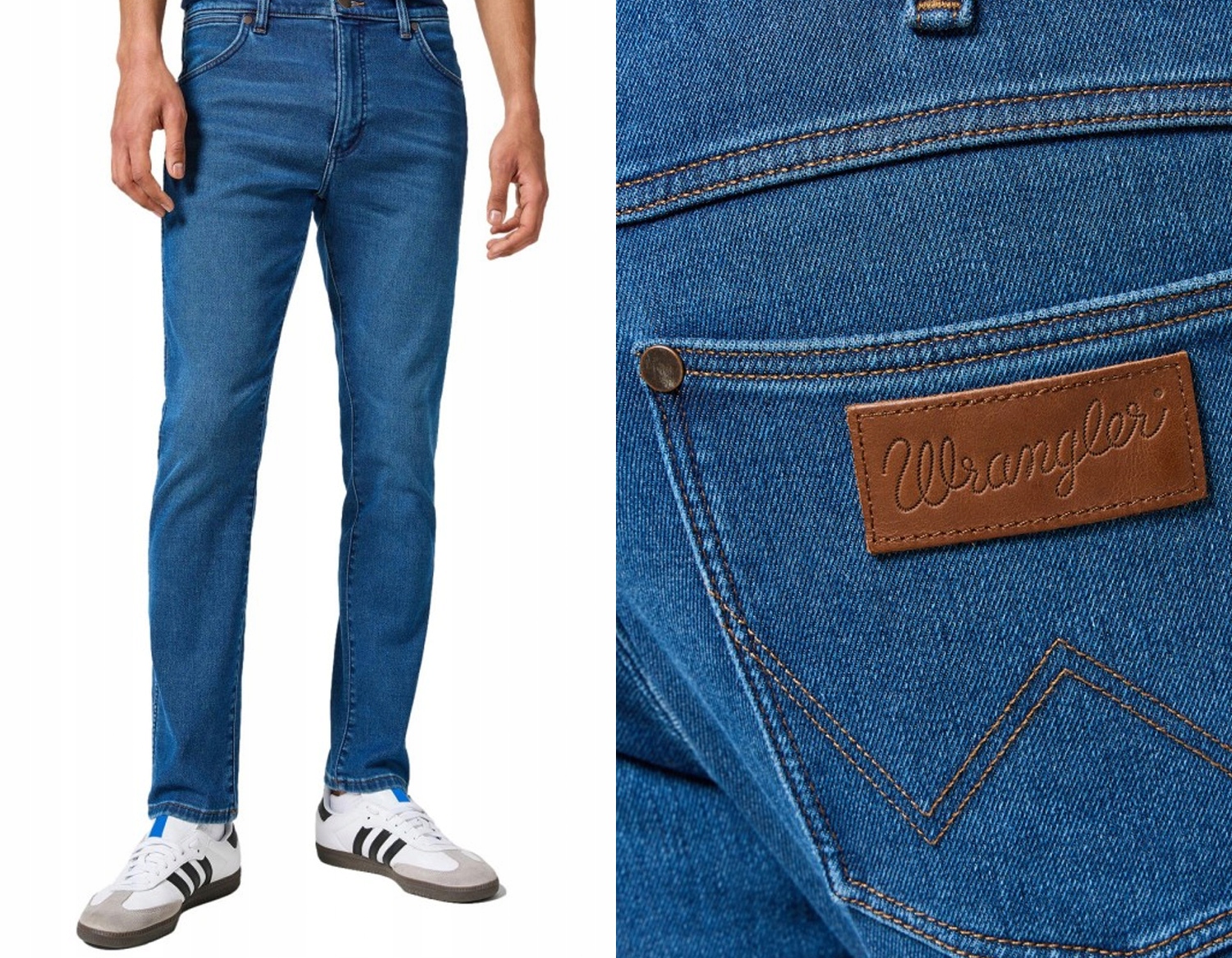 Wrangler Larston pánské kalhoty Jeans zúžené kyčle Gavin W36 L34