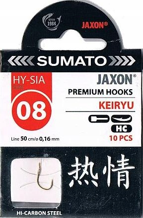 Haczyki Jaxon Sumato Hy-sia 08 Z Przyponem 0,16 mm