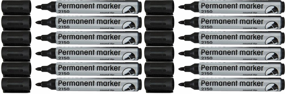 Marker permanentny D.Rect 2150 1-3mm czarny x 12