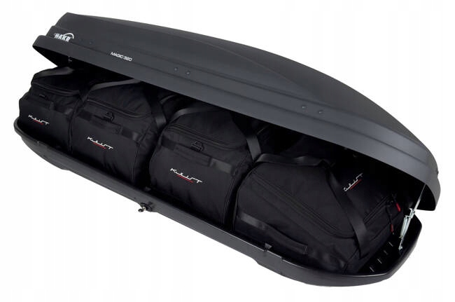 Sada kompletných tašiek Kjust pre strešný box batožinového priestoru Hakr Magic 320