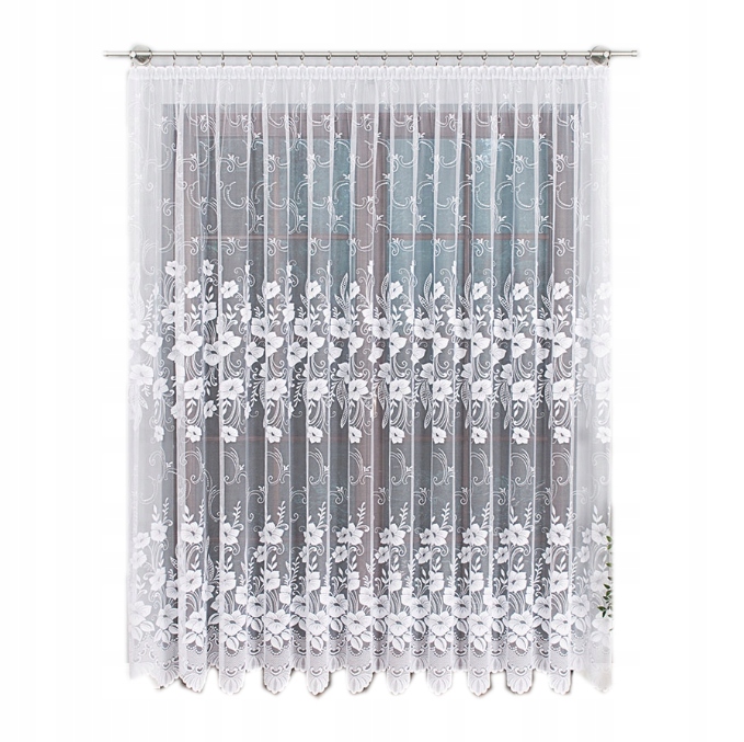 

Biała firanka żakardowa 240x350cm BT018041 Firany