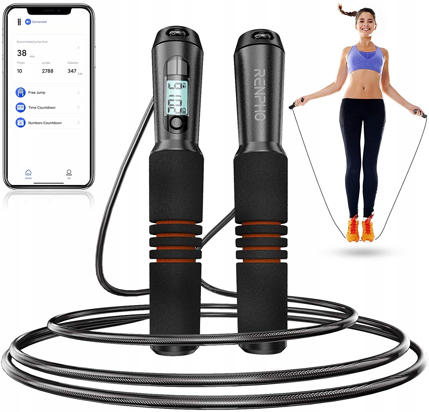 

Renpho skakanka Smart aplikacja fitness Bluetooth