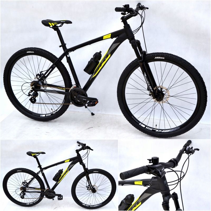 Rower MTB Skilledbike Hyper 17 cali czarno-żółty alu HT Shimano blokada Kod producenta C023-S907/PL/44/CZA