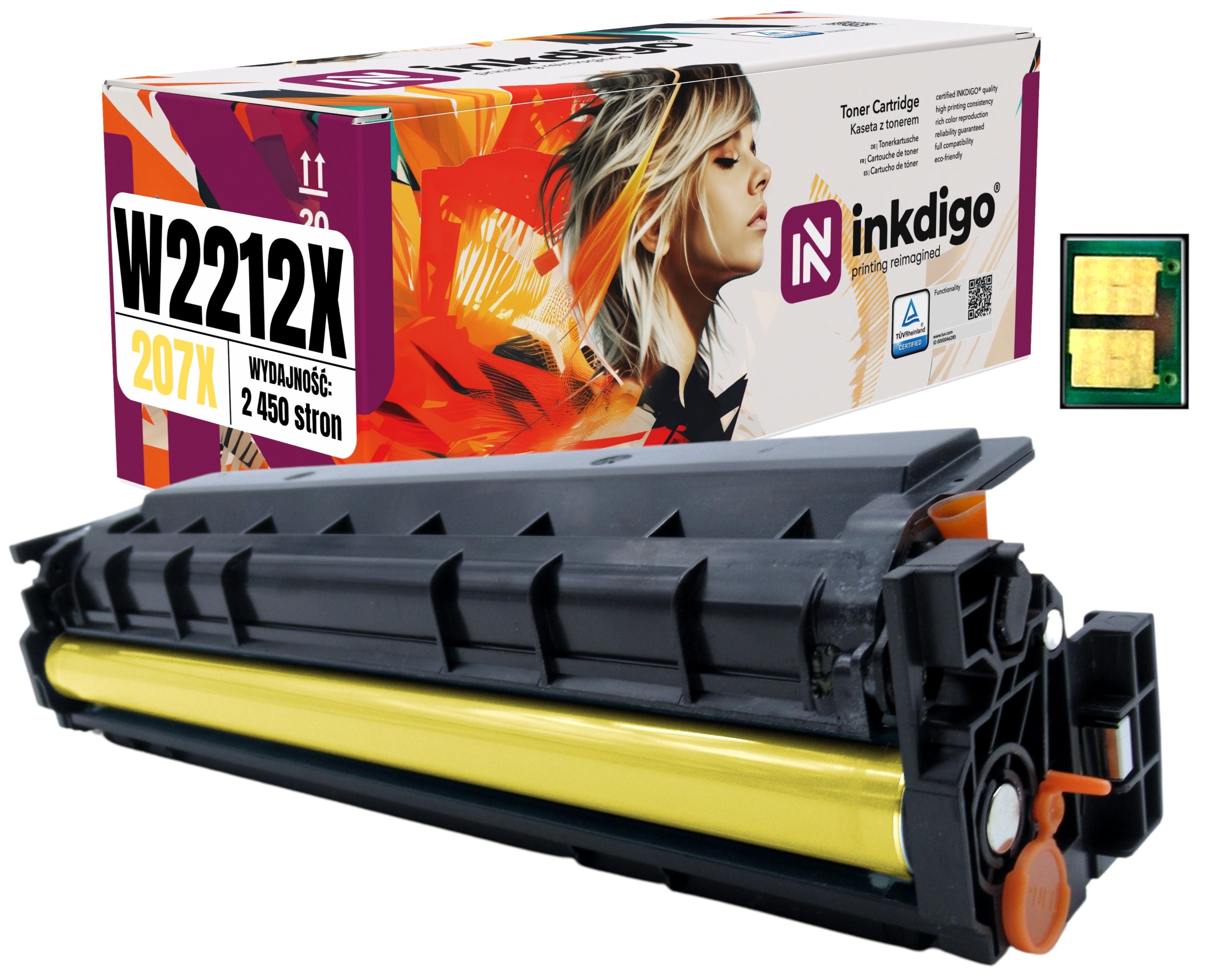 Toner pro Hp W2212X LaserJet M255nw M283fdn Chip