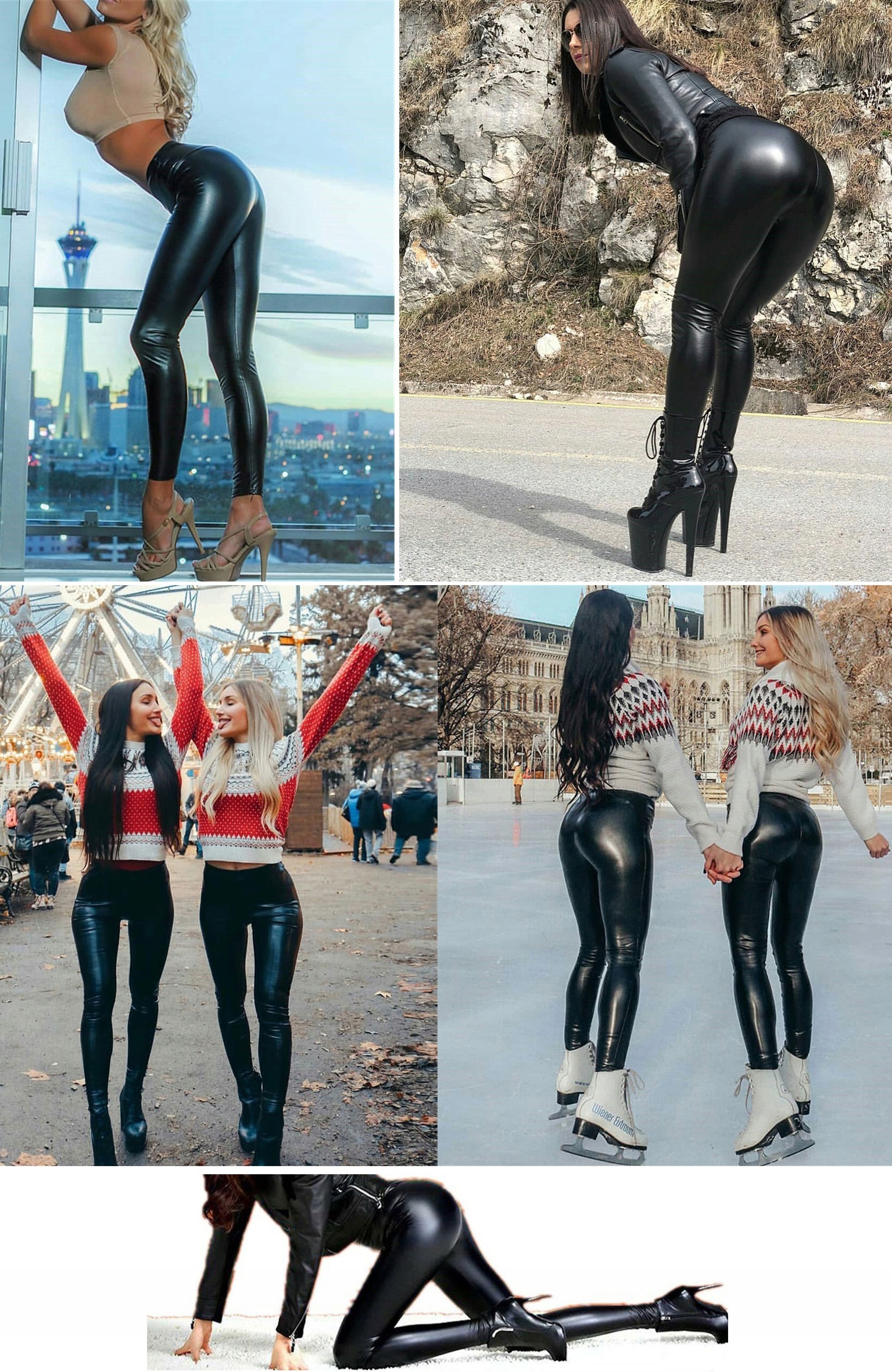 OCIEPLANE LEGINSY SKÓRA LATEX GETRY SPODNIE LATEKS Rozmiar 4XL