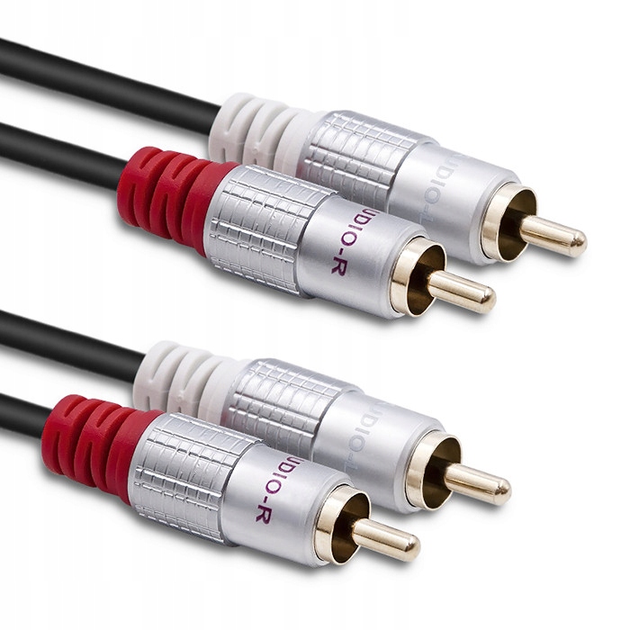 

Qoltec Kabel 2x Rca męski/2x Rca męski 1m