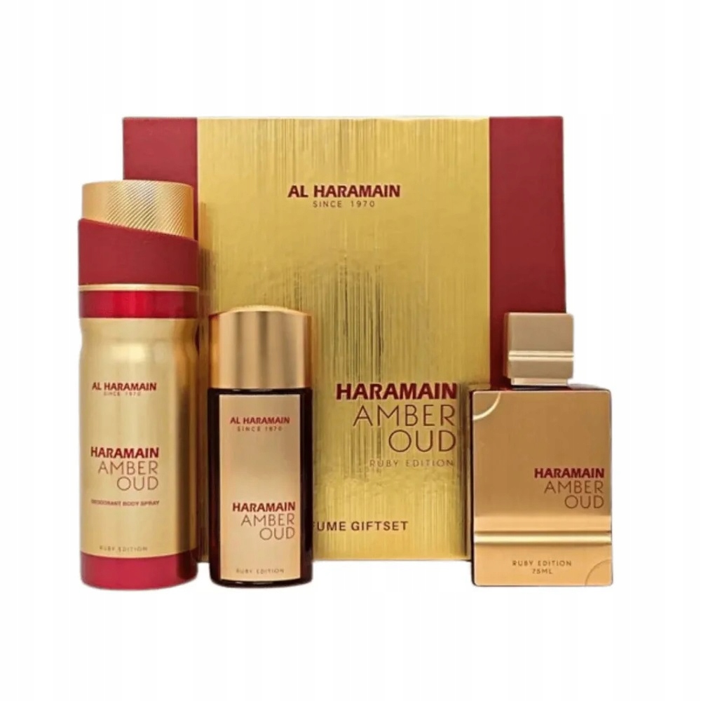 Sada Al Haramain Amber Oud Ruby Edition 75 Ml 30 ml deodorant 200 Ml
