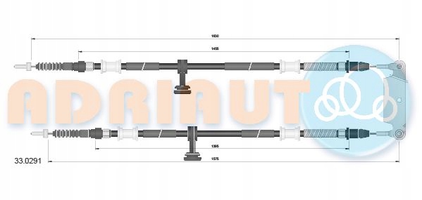 LINKA HAMULCA RĘCZNEGO 33.0291 ADRIAUTO OPEL Producent części Adriauto