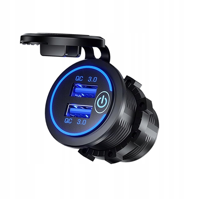 

Gniazdo 2XUSB QC3.0 Szybka Ładowarka Do Zabudowy