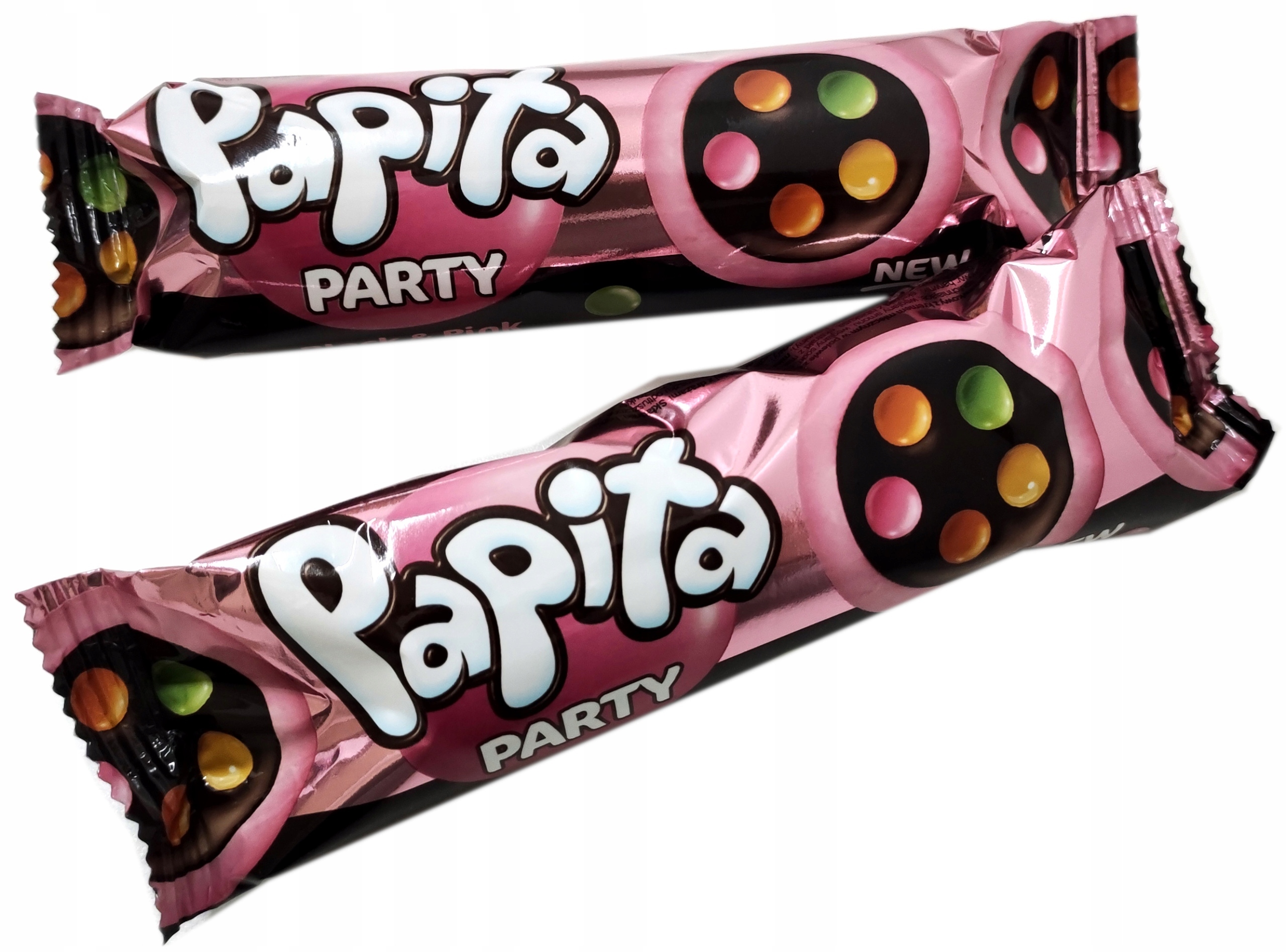 Solen Papita Party Ciasteczka Truskawkowe z Kremem Mlecznym 63g 24szt