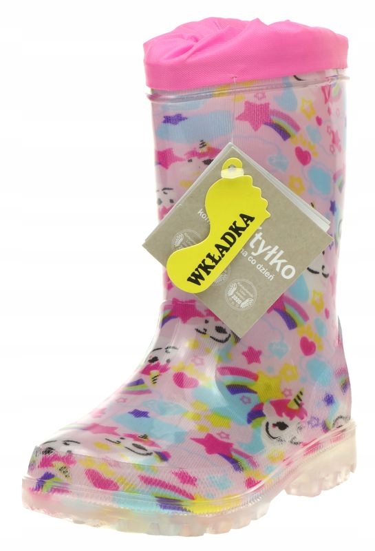 Kalosze Dziecięce WOJTYŁKO Jednorożec Ściągacz 35 Bohater brak