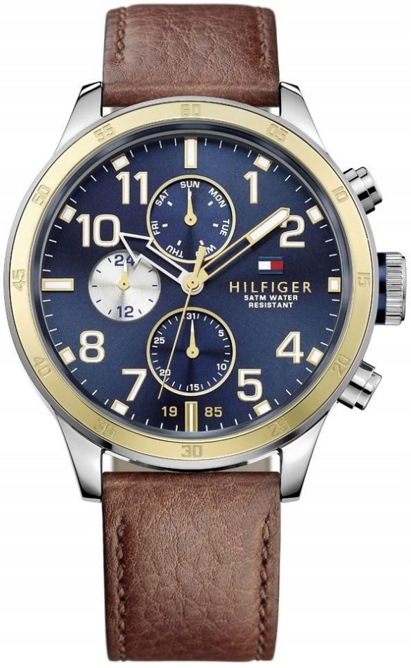 Zegarek męski Tommy Hilfiger 1791137 granatowy fashion dla seniorów