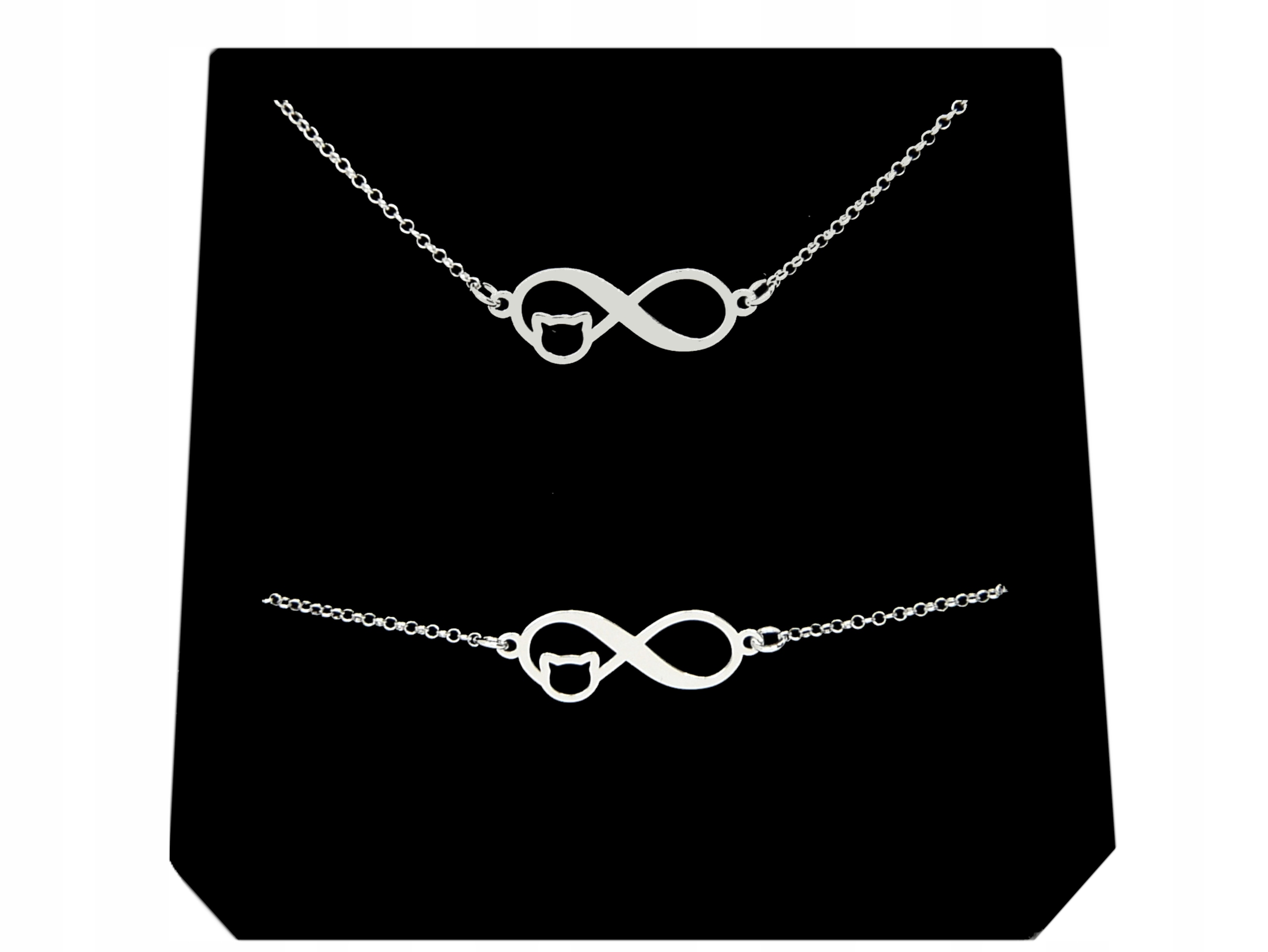 

Srebrny Komplet Biżuterii Kot Kotek srebro 925