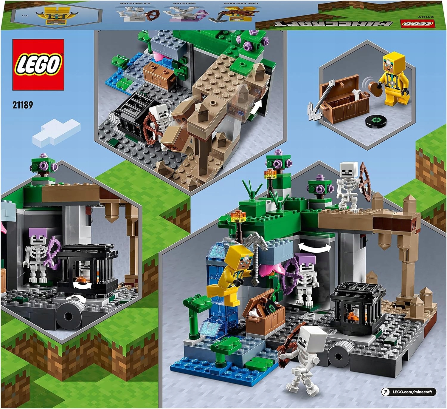 LEGO MINECRAFT 21189 LOCH SZKIELETÓW ZABAWKA IDEALNA POD CHOINKĘ Marka LEGO
