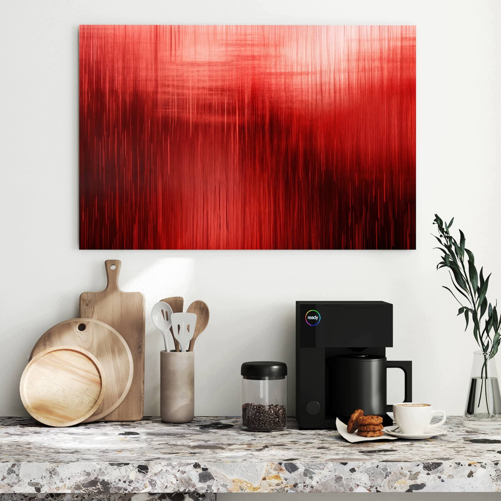 Magnetická tabule Červené Textura 90 × 60 cm