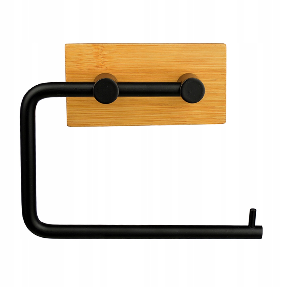 UCHWYT NA PAPIER TOALETOWY WIESZAK ŚCIENNY CZARNY