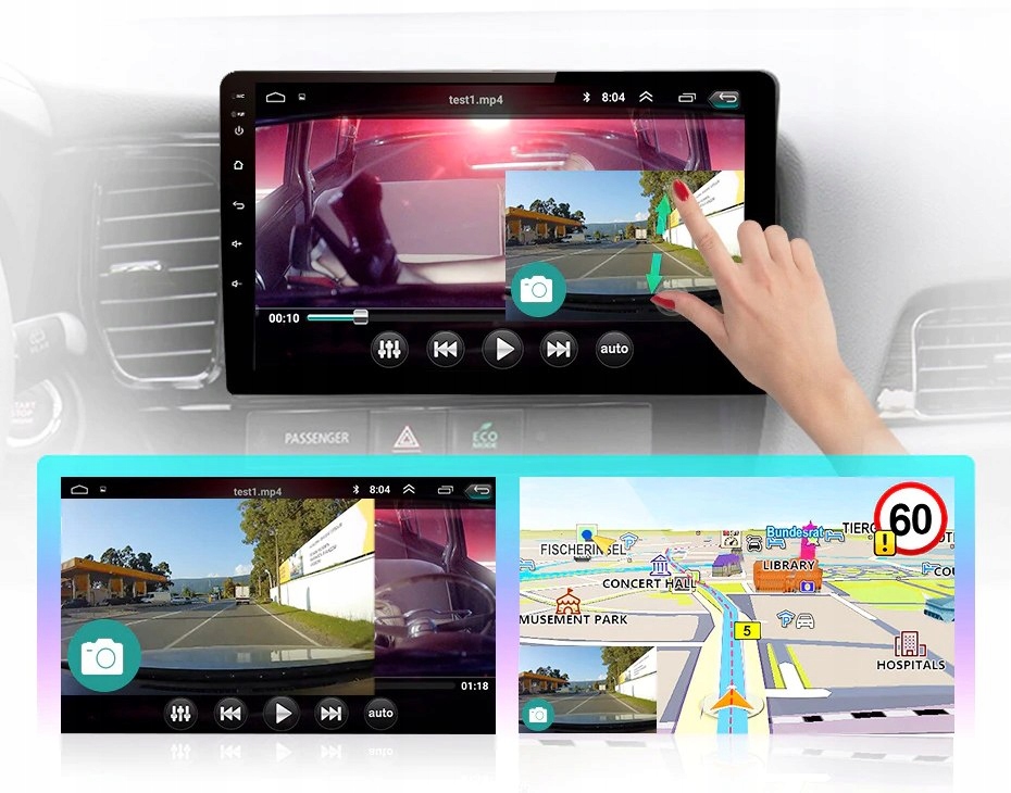 Radio ANDROID Mitsubishi Outlander 3 GPS WiFi 1/16 Radio informacja RDS pasmo AM pasmo FM radio cyfrowe DAB+