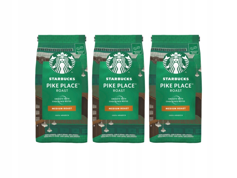 Kawa ziarnista Starbucks Pike Place Arabica 3 x 200 g