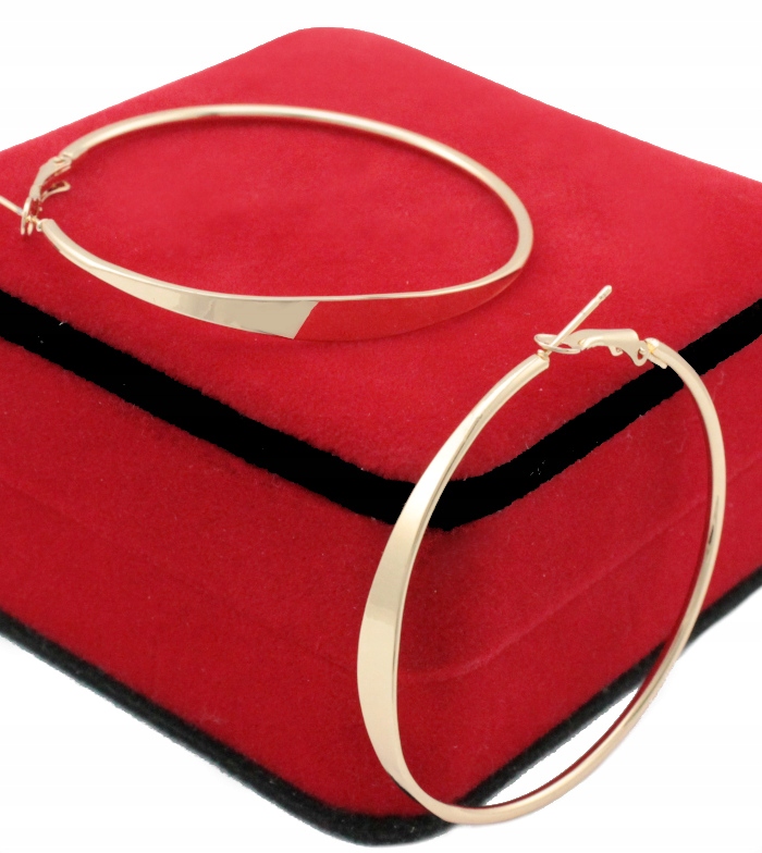 

Kolczyki Złote Koła 6 cm Stal Szlachetna