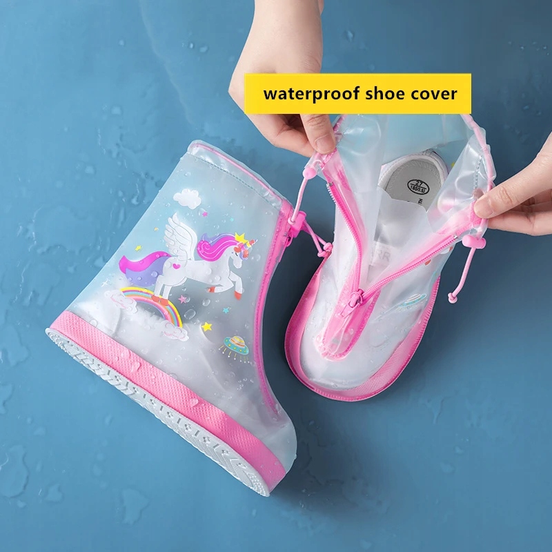 Children Waterproof Shoe Cover Adjustable Reusable Rain Boot Cover Stan opakowania oryginalne