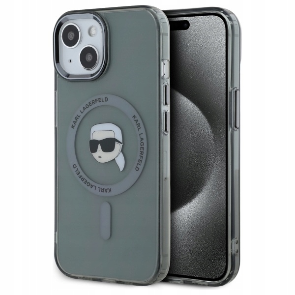 Karl Lagerfeld KLHMP15SHLSKIK iPhone 15 6.1" černý/black hardcase IML Met