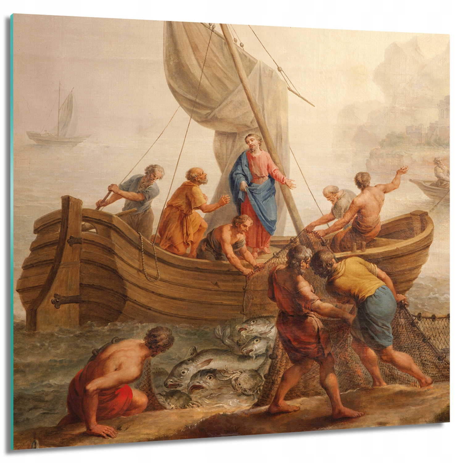 

Foto szklane na ścianę Jezus jezioro ryby 60x60