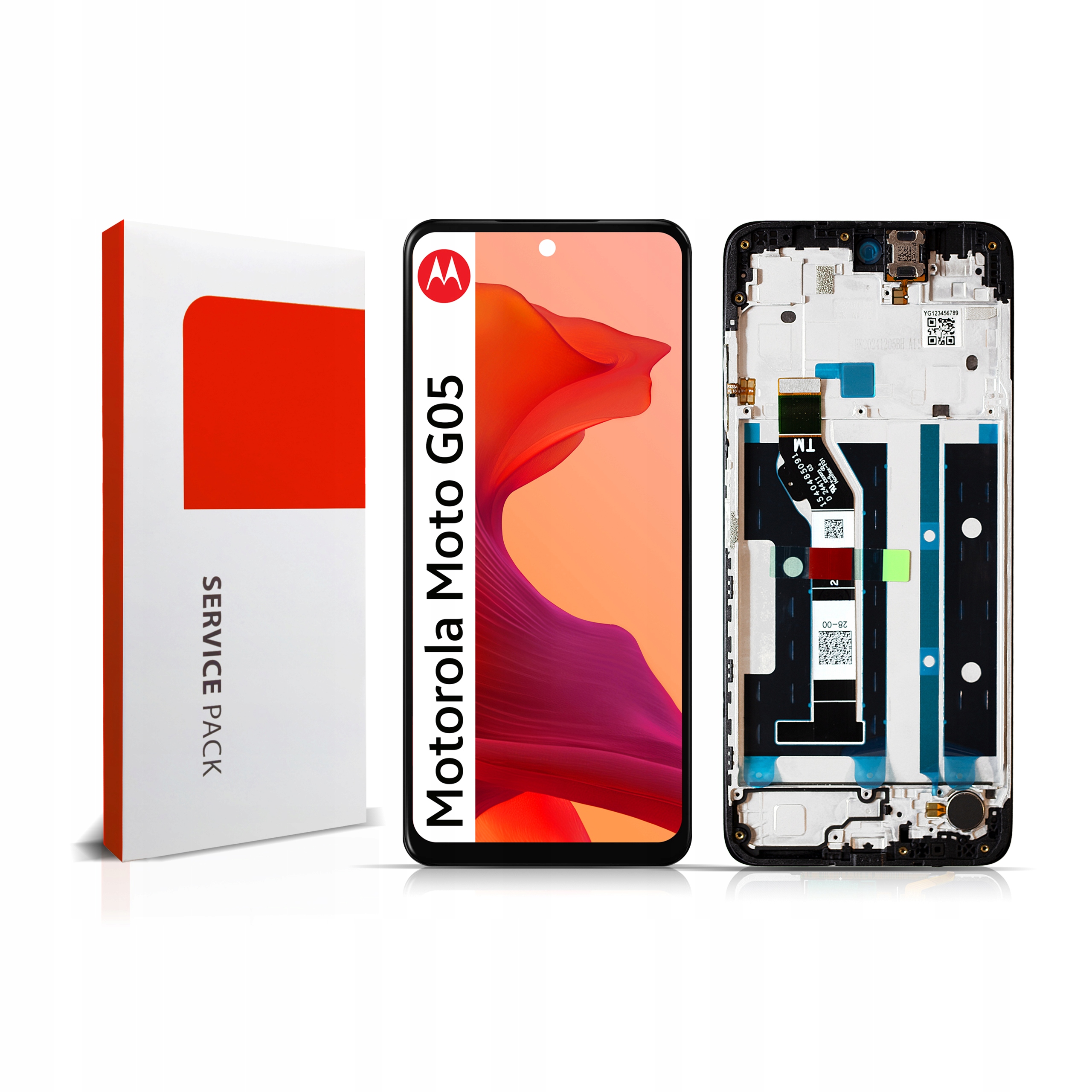 Displej s rámečkem pro Motorola G05 Originál Zila Display Panel LCD