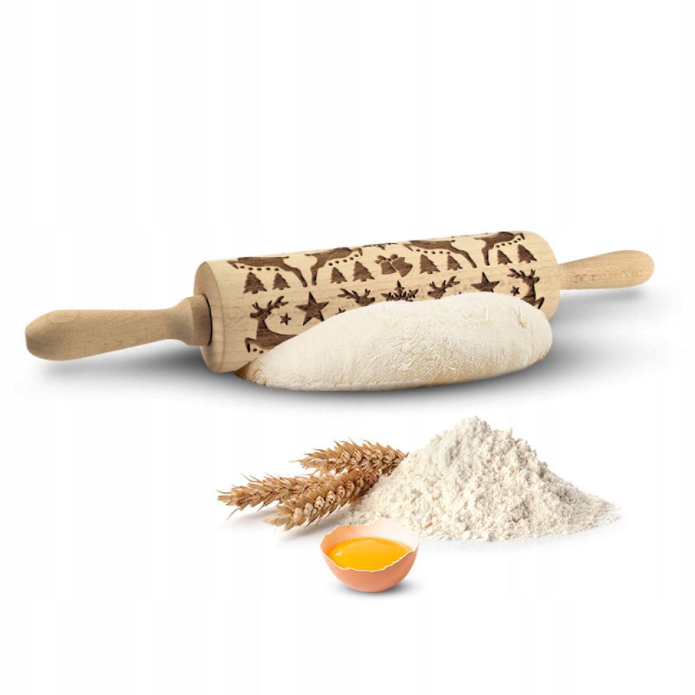 

Wałek dekoracyjny do Ciasta grawerowany Renifer