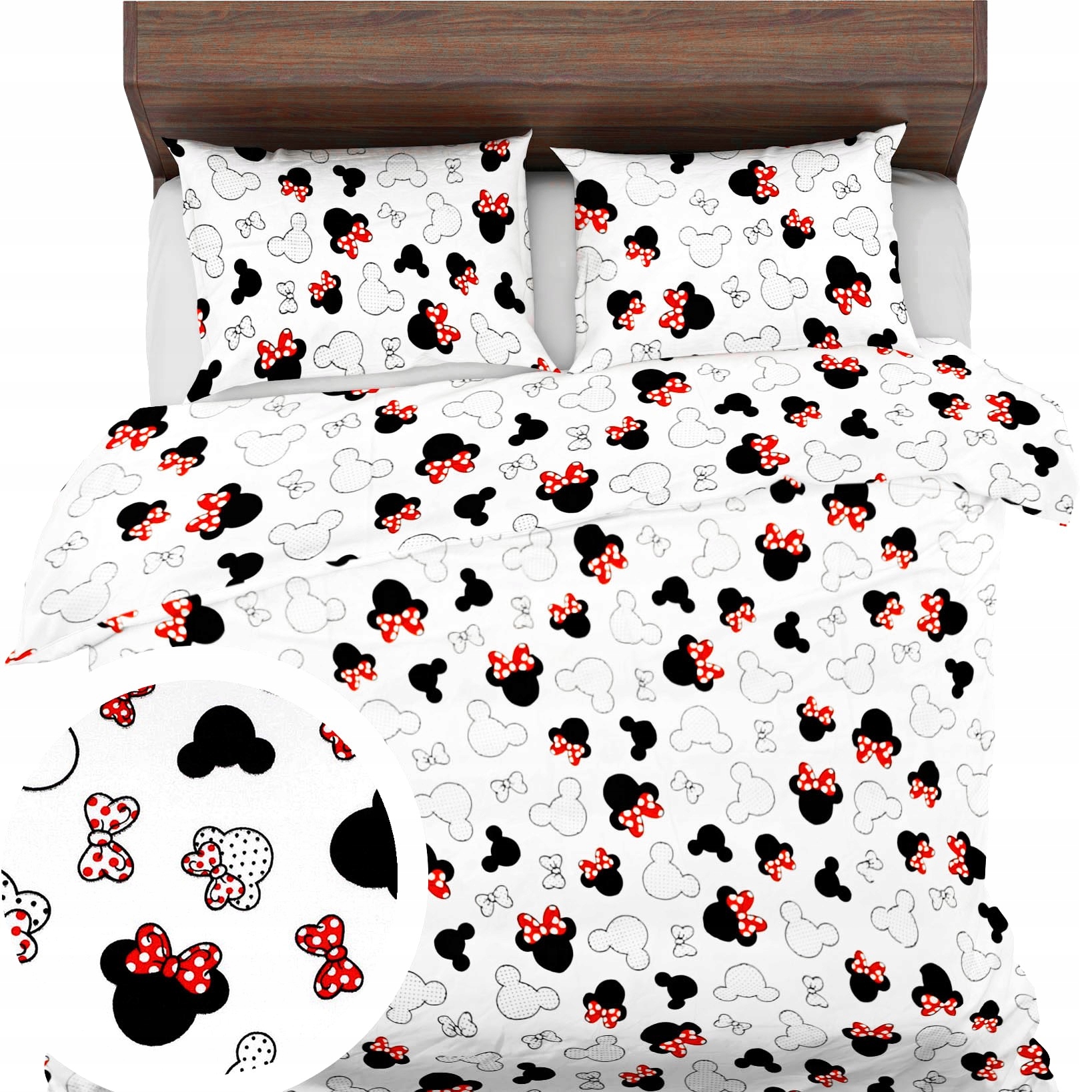 Povlečení 100% bavlna Mickey Mouse 200x200+2x70x80 antialergická dárek