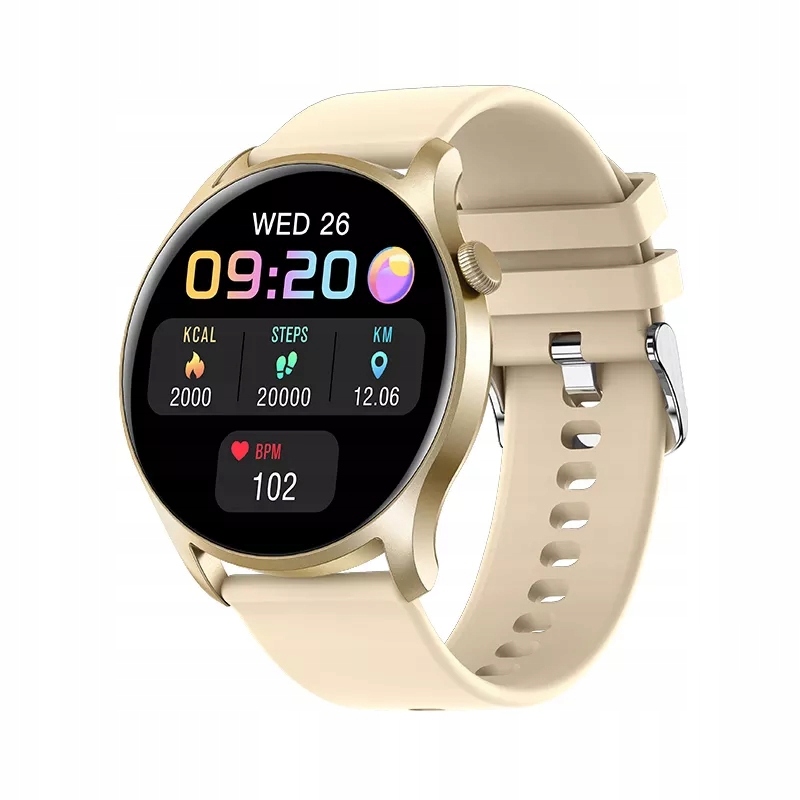 SMARTWATCH DAMSKI WODOODPORNY SPORTOWY 2 PASKI Materiał paska guma